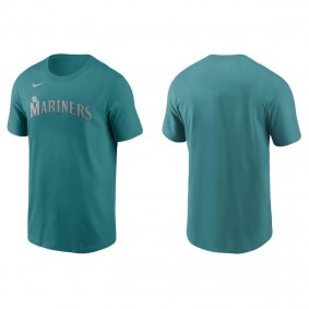 Men's Seattle Mariners Aqua Nike T-Shirt