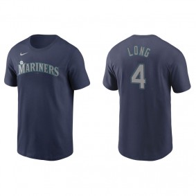 Men's Seattle Mariners Shed Long Jr. Navy Name & Number Nike T-Shirt