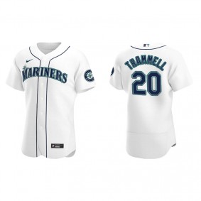 Men's Seattle Mariners Taylor Trammell White Authentic Home Jersey