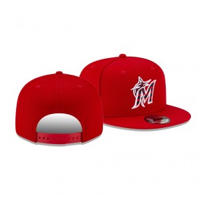 Men's Marlins 2021 Independence Day Red 9FIFTY 4th of July Hat
