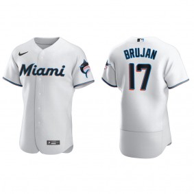 Miami Marlins Vidal Brujan White Authentic Home Jersey