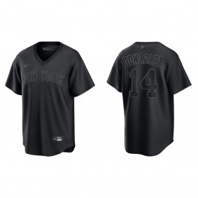 Marwin Gonzalez New York Yankees Black Pitch Black Fashion Replica Jersey