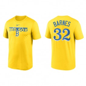 Matt Barnes Boston Red Sox 2022 City Connect Legend Performance T-Shirt Yellow