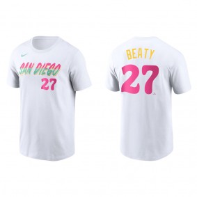 Matt Beaty San Diego Padres White 2022 City Connect T-Shirt