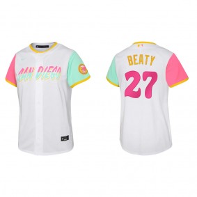 Matt Beaty Youth San Diego Padres White 2022 City Connect Replica Jersey