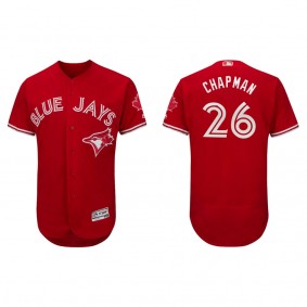 Matt Chapman Toronto Blue Jays Scarlet Canada Day Authentic Flex Base Jersey