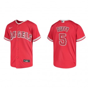 Matt Duffy Youth Los Angeles Angels Red Replica Jersey