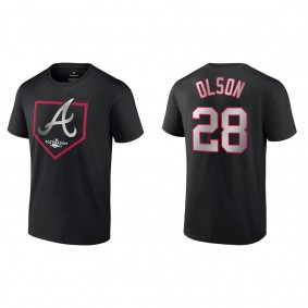 Matt Olson Atlanta Braves Fanatics Branded Black 2022 Postseason Around the Horn T-Shirt