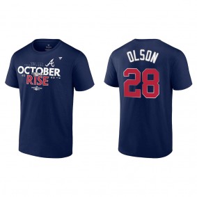 Matt Olson Atlanta Braves Fanatics Branded Navy 2022 Postseason Locker Room T-Shirt