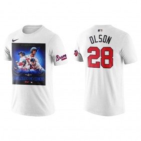 Matt Olson Atlanta Braves White 2022 Postseason CLINCHED T-Shirt