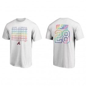 Matt Olson Atlanta Braves White Logo City Pride T-Shirt