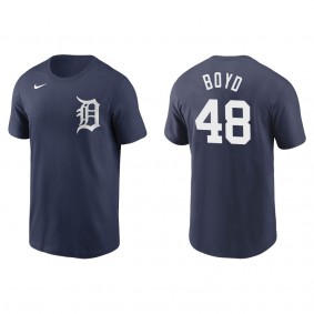 Matthew Boyd Men's Detroit Tigers Miguel Cabrera Nike Navy Name & Number T-Shirt