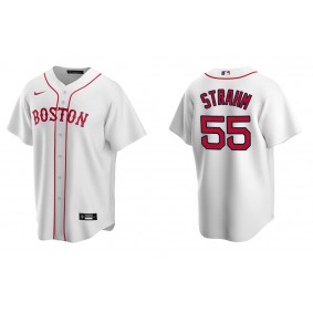 Men's Boston Red Sox Matthew Strahm White Replica Alternate Jersey