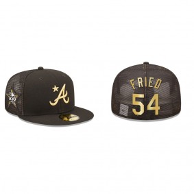 Max Fried Atlanta Braves Black 2022 MLB All-Star Game On-Field 59FIFTY Fitted Hat