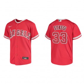 Max Stassi Youth Los Angeles Angels Red Replica Jersey