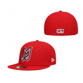 Men's Memphis Redbirds New Era Red Authentic Collection Team Home 59FIFTY Fitted Hat