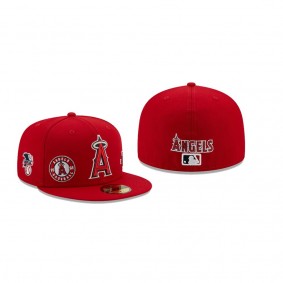 Men's Los Angeles Angels Multi Red 59FIFTY Fitted Hat