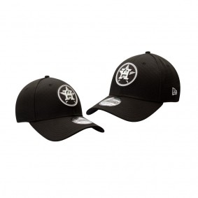 Men's Astros Clubhouse Black Team 39THIRTY Flex Hat