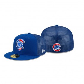 Men's Chicago Cubs State Fill Royal Meshback 59FIFTY Fitted Hat