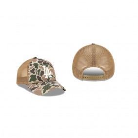 Men's Los Angeles Dodgers # Duck Camo A-FRAME 9FORTY Snapback Hat Green