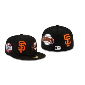 Men's San Francisco Giants Patch Pride Black 59FIFTY Fitted Hat
