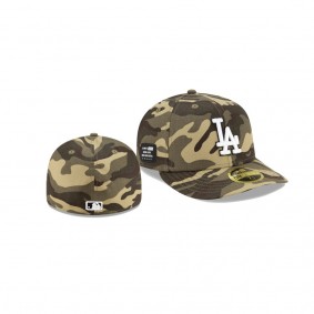 Men's Los Angeles Dodgers 2021 Armed Forces Day Camo On-Field Low Profile 59FIFTY Fitted Hat