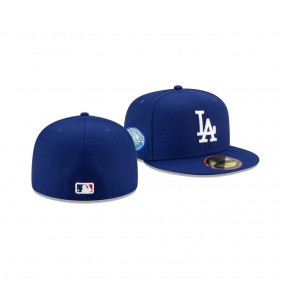 Men's Los Angeles Dodgers Stadium Patch Royal Dodger Stadium 50th Anniversary 59FIFTY Fitted Hat