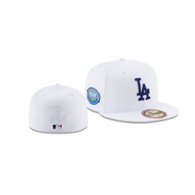 Men's Los Angeles Dodgers Stadium Patch White Optic 59FIFTY Fitted Hat