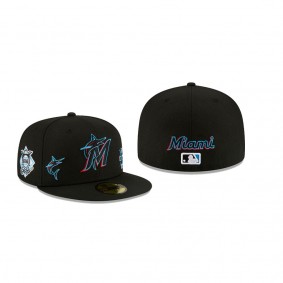Men's Miami Marlins Multi Black 59FIFTY Fitted Hat