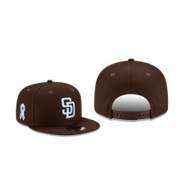 Men's San Diego Padres 2021 Father's Day Brown 9FIFTY Snapback Adjustable Hat