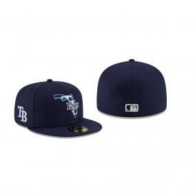 Men's Tampa Bay Rays Local Blue 59FIFTY Fitted Hat