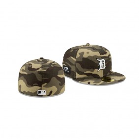 Men's Detroit Tigers 2021 Armed Forces Day Camo On-Field 59FIFTY Fitted Hat