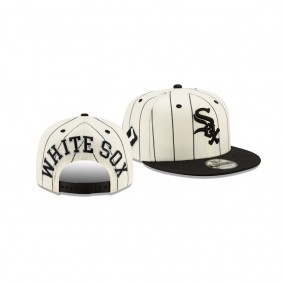 Men's Chicago White Sox Pinstripe White 9FIFTY Snapback Hat