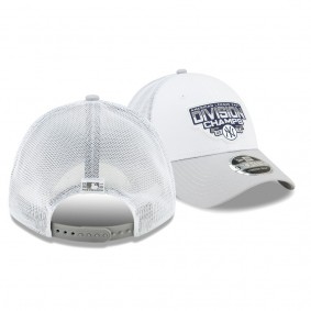 Men's Yankees 2019 AL East Division Champions White Gray 9FORTY Adjustable Trucker Hat