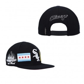 Men's Chicago White Sox Pro Standard Black Double City Pink Undervisor Snapback Hat