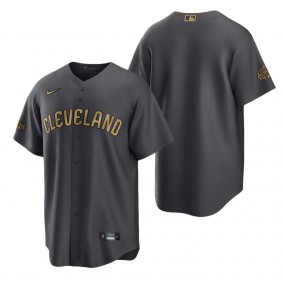 Cleveland Guardians Charcoal 2022 MLB All-Star Game Replica Blank Jersey