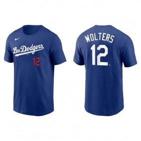 Men's Tony Wolters Los Angeles Dodgers Royal 2021 City Connect  T-Shirt