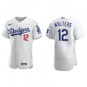 Men's Tony Wolters Los Angeles Dodgers White Authentic Home Jersey