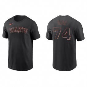 Men's Austin Dean San Francisco Giants Black Name & Number Nike T-Shirt