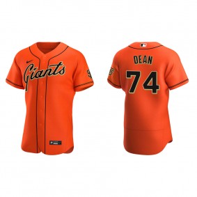 Men's Austin Dean San Francisco Giants Orange Authentic Alternate Jersey