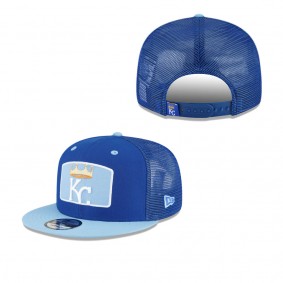 Men's Kansas City Royals Royal Logo Zoom Trucker 9FIFTY Snapback Hat