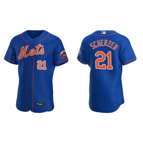 Men's Max Scherzer New York Mets Royal Authentic Alternate Jersey
