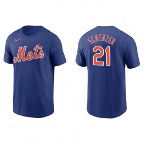 Men's Max Scherzer New York Mets Royal Name & Number Nike T-Shirt