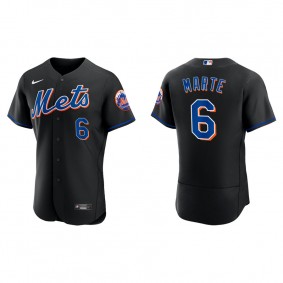 Men's Starling Marte New York Mets Black Authentic Alternate Jersey