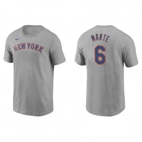 Men's Starling Marte New York Mets Gray Name & Number Nike T-Shirt
