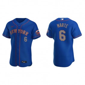 Men's Starling Marte New York Mets Royal Authentic  Jersey