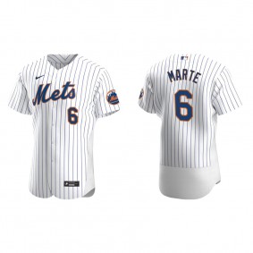 Men's Starling Marte New York Mets White Authentic Home Jersey