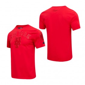 Men's New York Mets Pro Standard Classic Triple Red T-Shirt