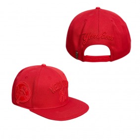 Men's New York Yankees Pro Standard Triple Red Snapback Hat