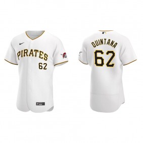 Men's Jose Quintana Pittsburgh Pirates White Authentic Home Jersey